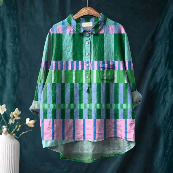 Helena | Meadow Check Blouse