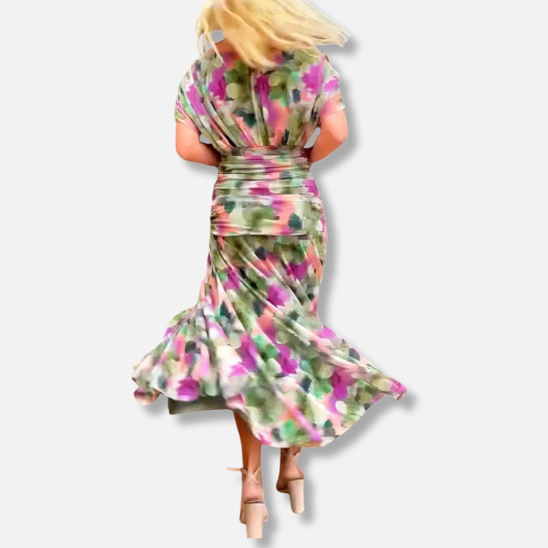 Elysea™ Luna - Elegant Dress With V-Neckline