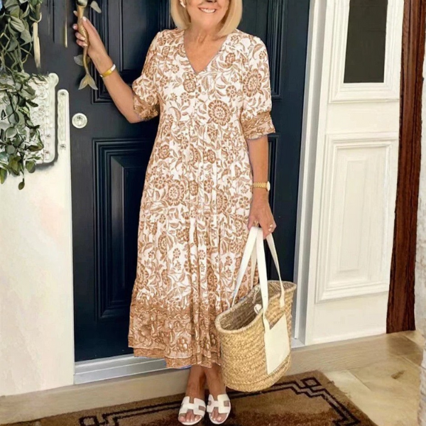 Keisha | Graceful V-Neck Floral