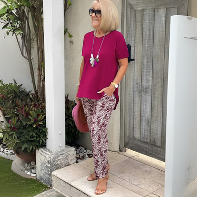 Allegra Cotton-Blend Two-Piece Set