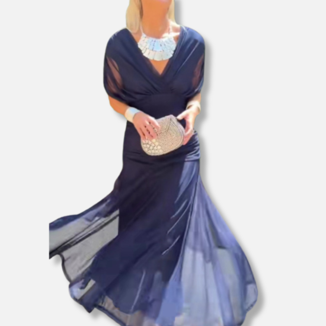 Elysea™ Luna - Elegant Dress With V-Neckline