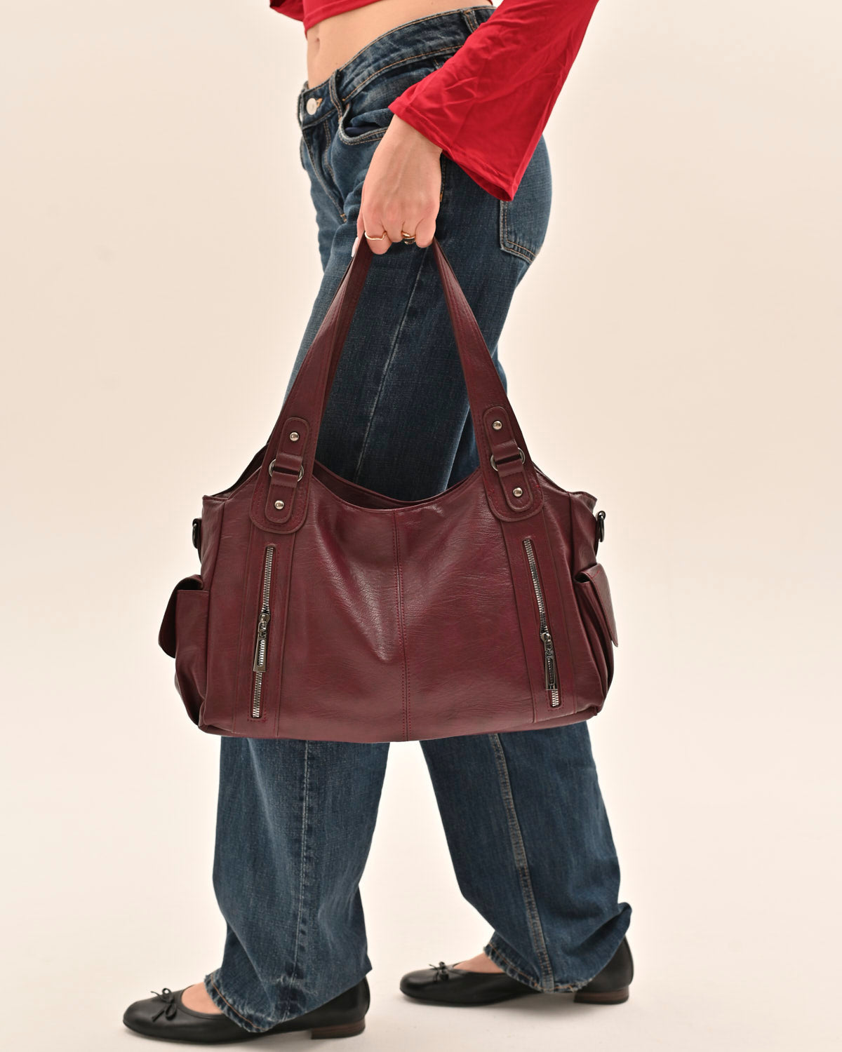 It girl city bag - Burgundy