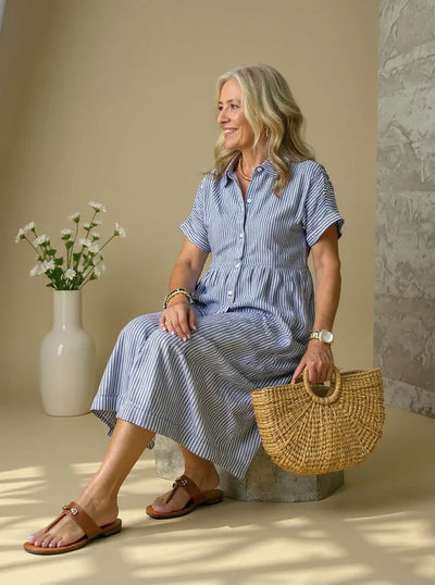 Aurelie | Chic Striped Dress