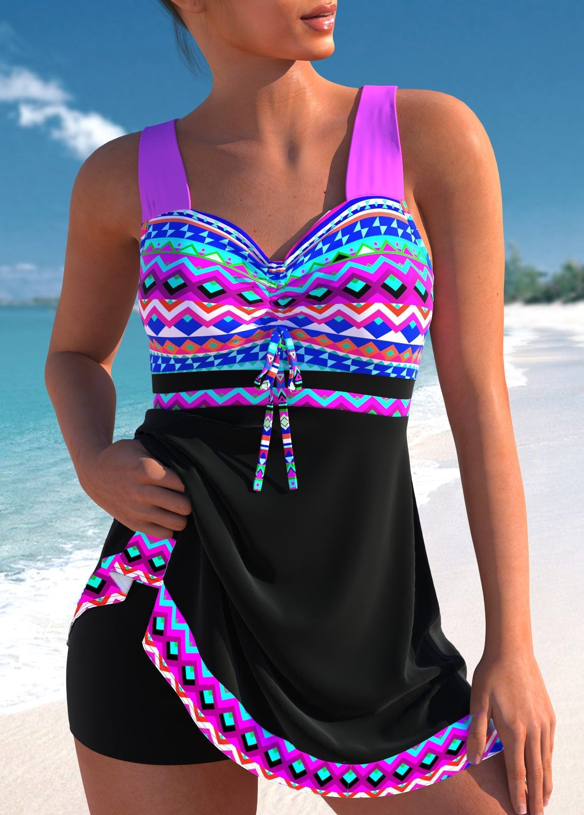 Kelly - Chic Patterned Swimwear
