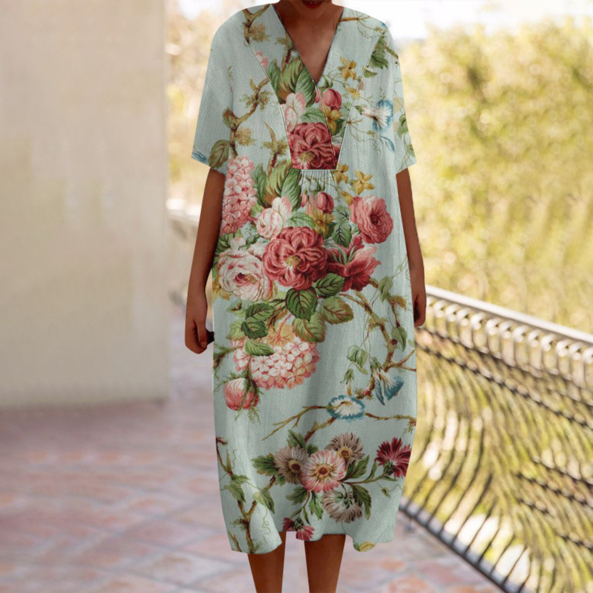 Elyndra™ | Floral Summer Dress
