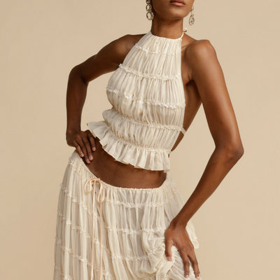 WENDY -  Halter Top and Skirt Set
