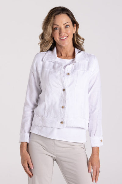 Samantha Fray Edge Jacket | White