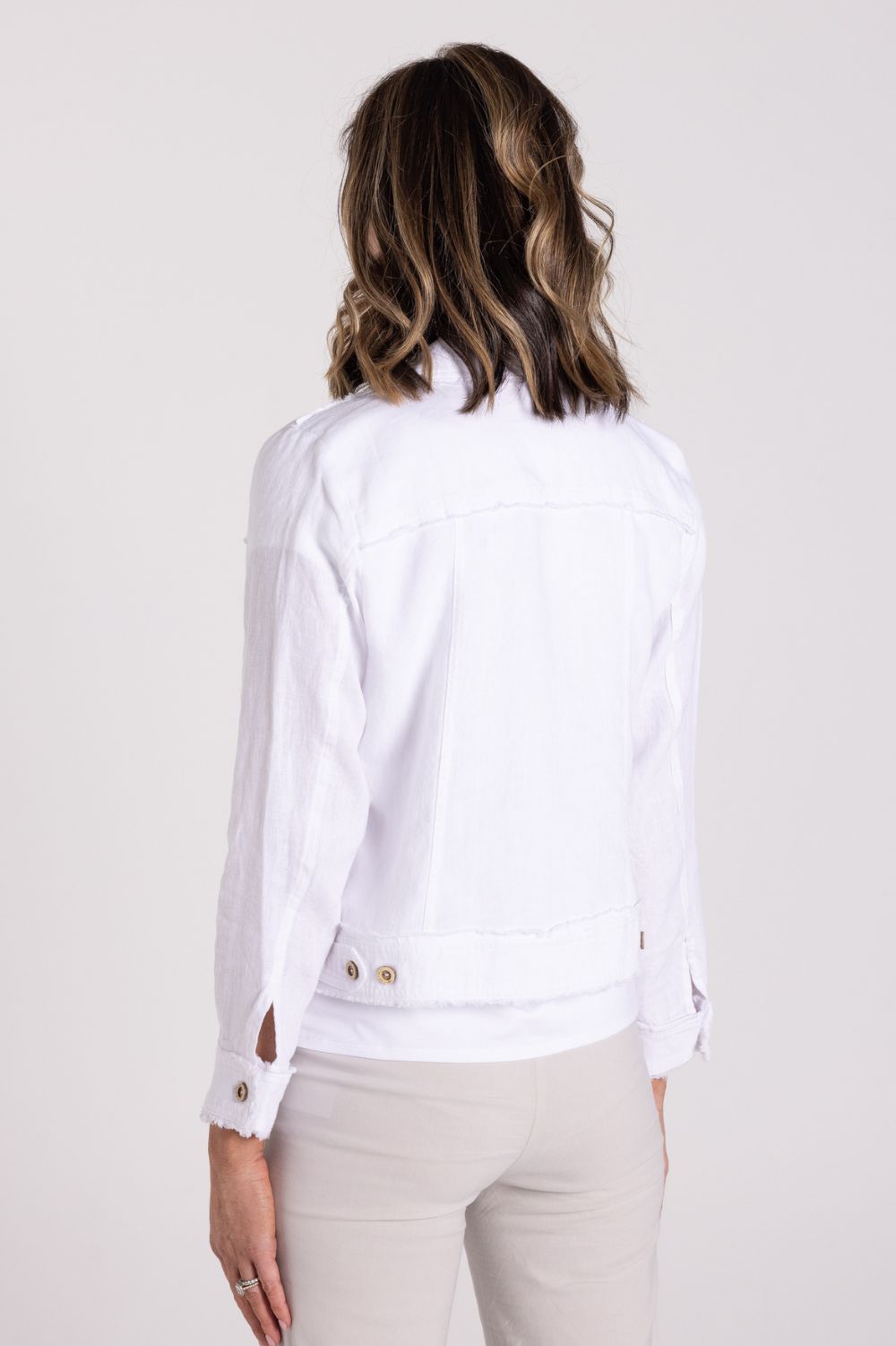 Samantha Fray Edge Jacket | White