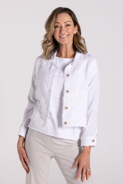 Samantha Fray Edge Jacket | White