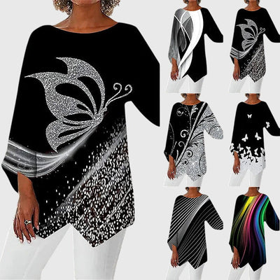 Alayah™ | Elegant Crew Neck Top