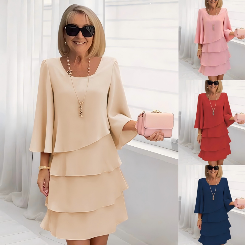 Women's slimming chiffon dress