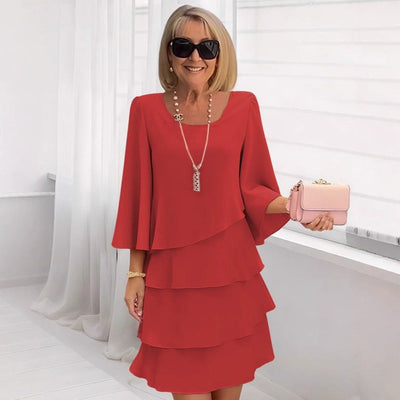 Women's slimming chiffon dress