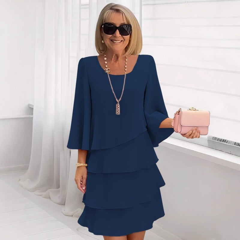 Women's slimming chiffon dress