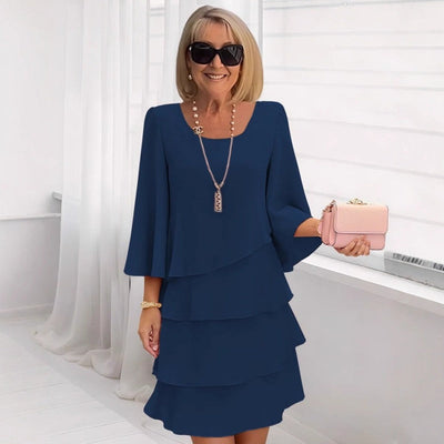 Women's slimming chiffon dress